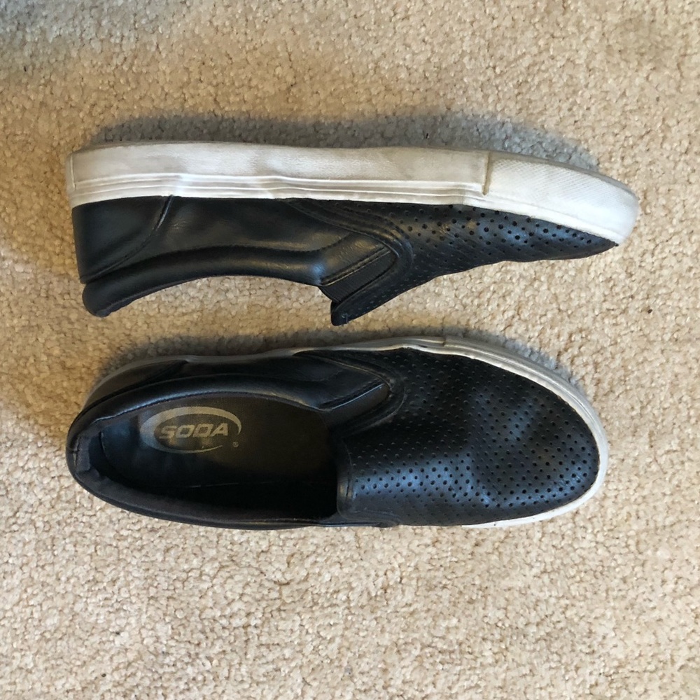 Black sneakers